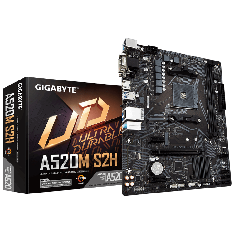 Gigabyte A520M S2H AM4 дънна платка артикул A520M S2H Gigabyte A520M S2H AM4 дънна платка артикул A520M S2H