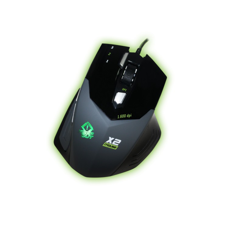 Keep Out X2 1600dpi Геймърска оптична мишка черен  артикул MOUSE-X2
