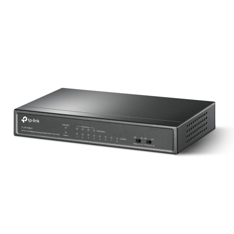 TP-Link TL-SF1008LP с 4-PoE порт 8-портов Desktop комутатор артикул TL-SF1008LP