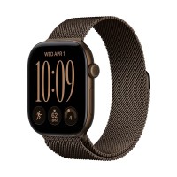 Apple Watch Series 12 GPS 46mm Dark Bronze Aluminium Case with Dark Bronze Milanese Loop - S/M