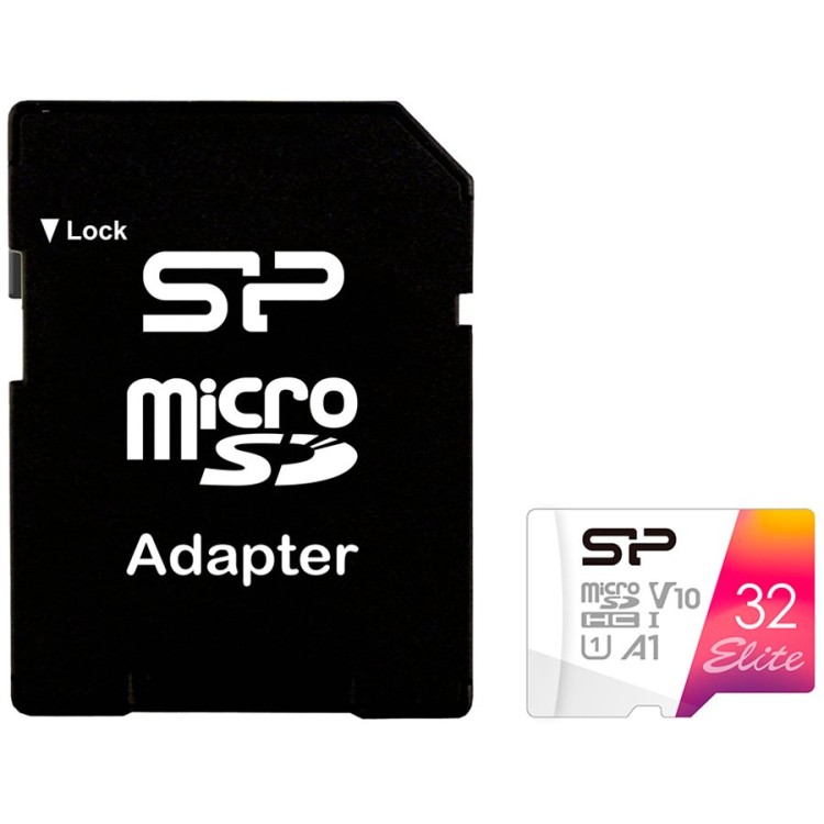 Silicon Power New Elite 32GB microSD карта памет артикул SP032GBSTHBV1V20SP Silicon Power New Elite 32GB microSD карта памет артикул SP032GBSTHBV1V20SP