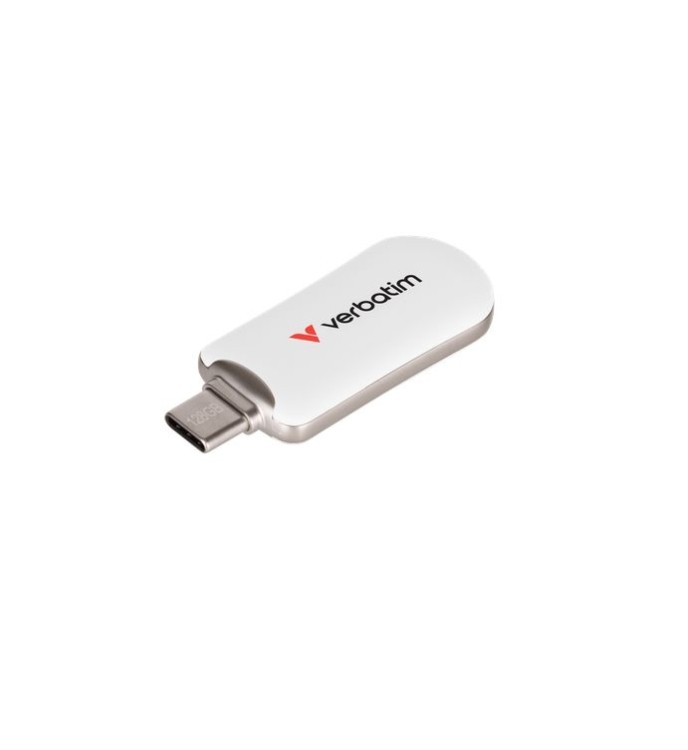 Verbatim Plectra 128GB USB 3.2 Type C флаш бял артикул 30229