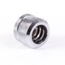 Alphacool Eiszapfen 14mm HardTube compression fitting G1/4 - knurled - chrome sixpack артикул 17554