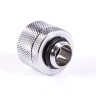 Alphacool Eiszapfen 14mm HardTube compression fitting G1/4 - knurled - chrome sixpack артикул 17554
