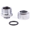 Alphacool Eiszapfen 14mm HardTube compression fitting G1/4 - knurled - chrome sixpack артикул 17554