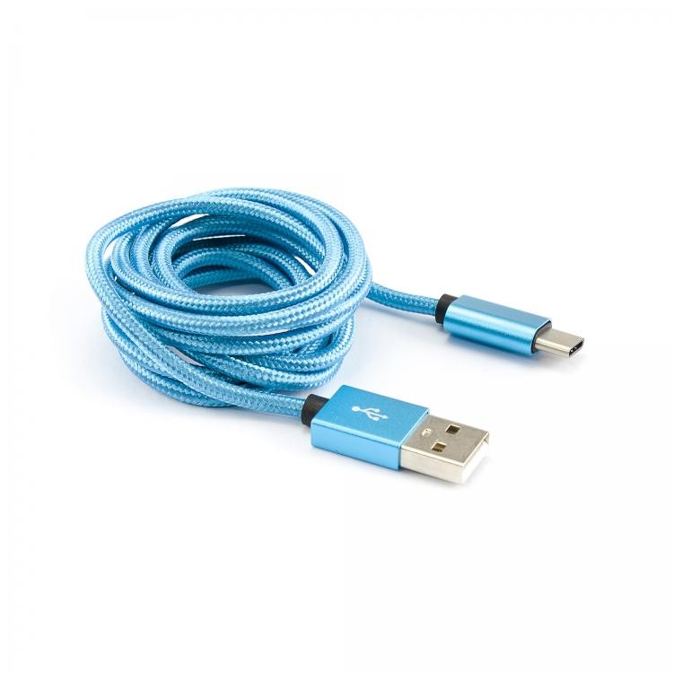 USB 2.0 кабел, Type A - Type C, M/M, 1.5 м, Син Sbox артикул USB-TYPEC-15BL