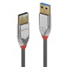 LINDY USB 3.2 кабел, Type A, M/M, 5Gbps, Cromo Line, сив, 0.5 м LNY-36625 артикул LNY-36625