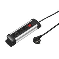 Hama Pro-S 30S разклонител 3 гнезда сребрист