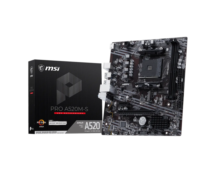 MSI Pro A520M-S mATX дънна платка артикул MSI PRO A520M-S /AM4